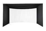 Carl’s Place Curved Golf Simulator Enclosure Kit with Impact Screen