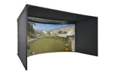 Carl’s Place Curved Golf Simulator Enclosure Kit with Impact Screen