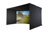 Carl’s Place Curved Golf Simulator Enclosure Kit with Impact Screen