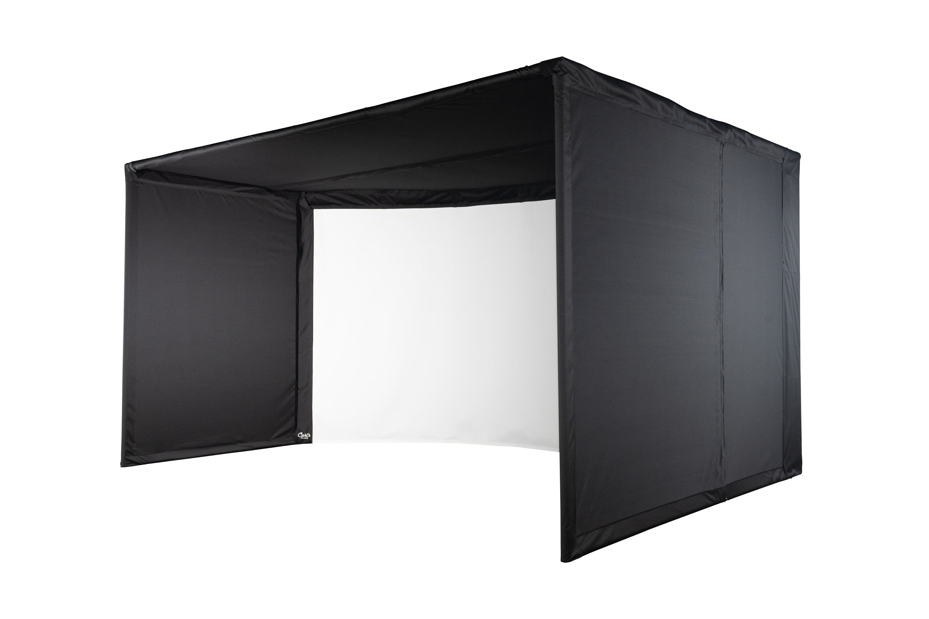 Carl’s Place Curved Golf Simulator Enclosure Kit with Impact Screen