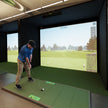 Carl’s Place Pro Golf Simulator Enclosure Kit with Impact Screen