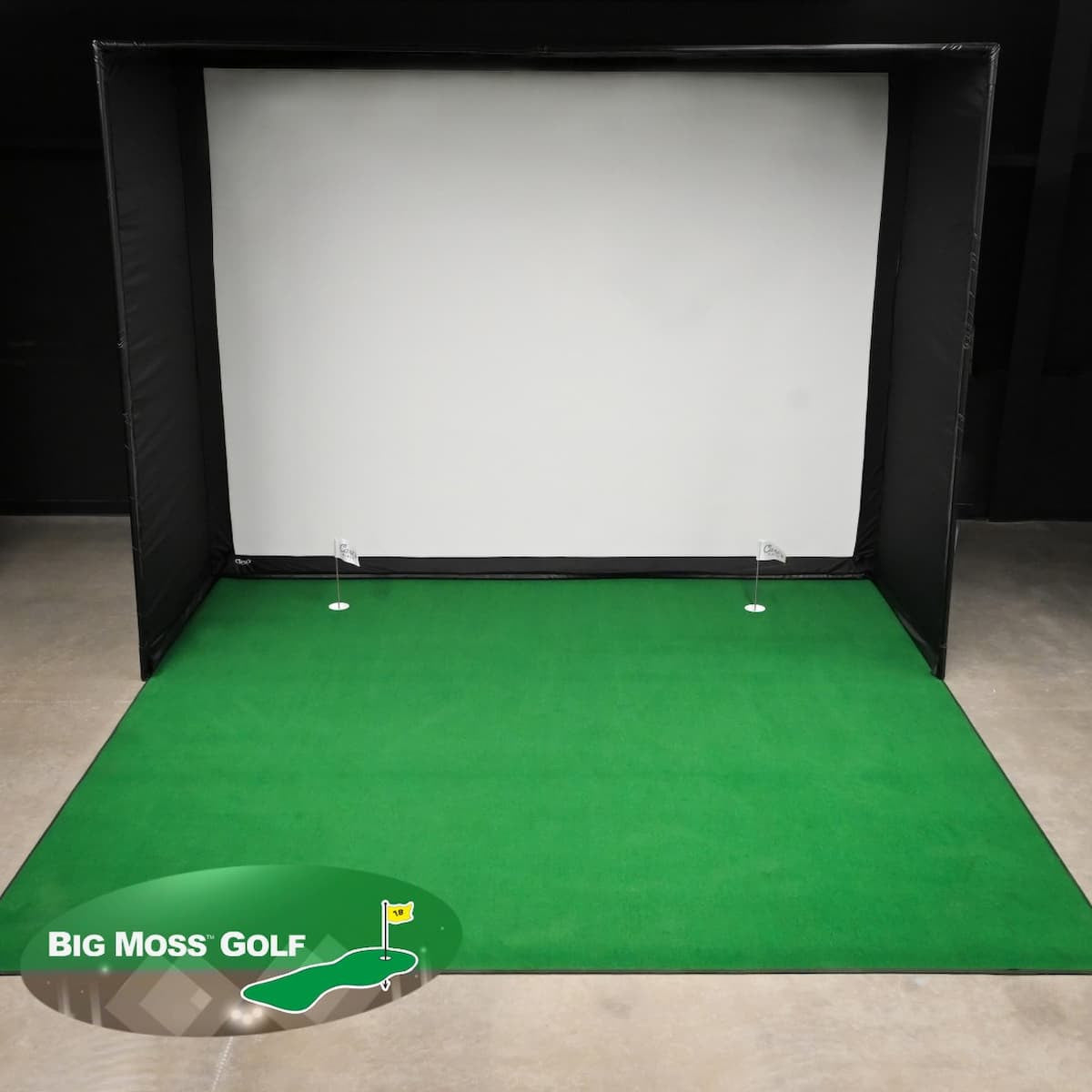 Big Moss Golf Simulator Turf (For DIY Golf Enclosures)